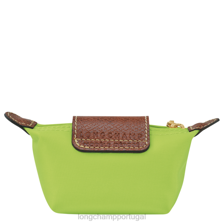 artigos de couro luz verde H88N500 bolsa de moedas original le pliage mulheres Longchamp