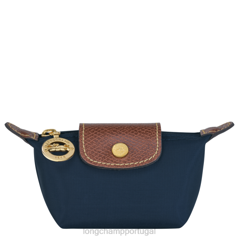 artigos de couro marinha H88N502 bolsa de moedas original le pliage mulheres Longchamp