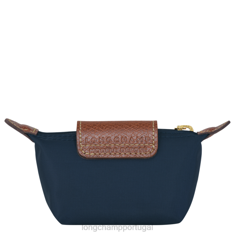 artigos de couro marinha H88N502 bolsa de moedas original le pliage mulheres Longchamp