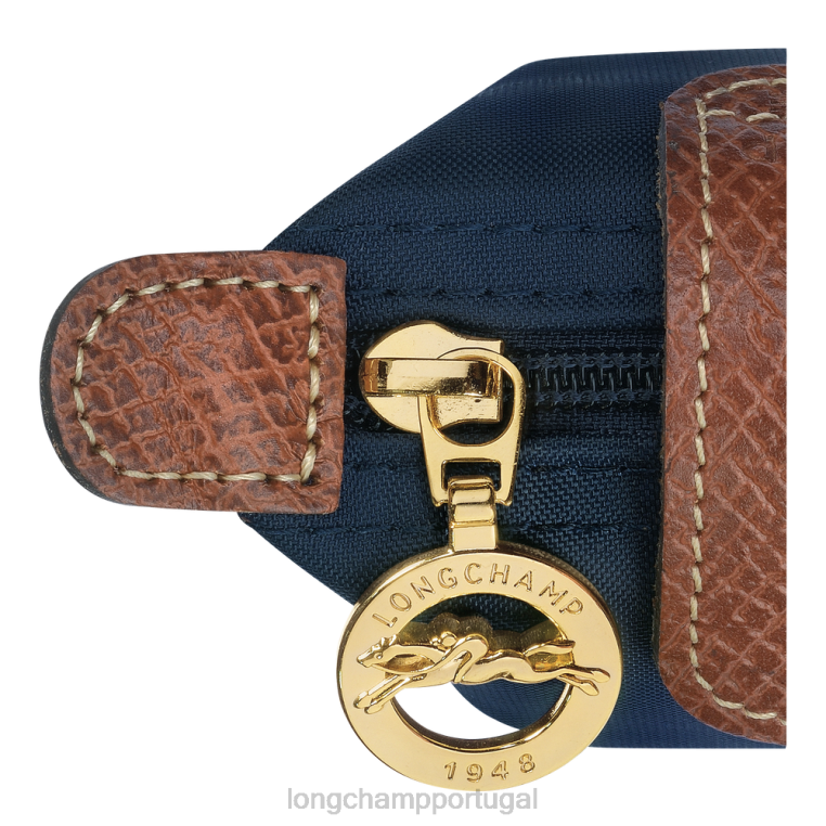 artigos de couro marinha H88N502 bolsa de moedas original le pliage mulheres Longchamp