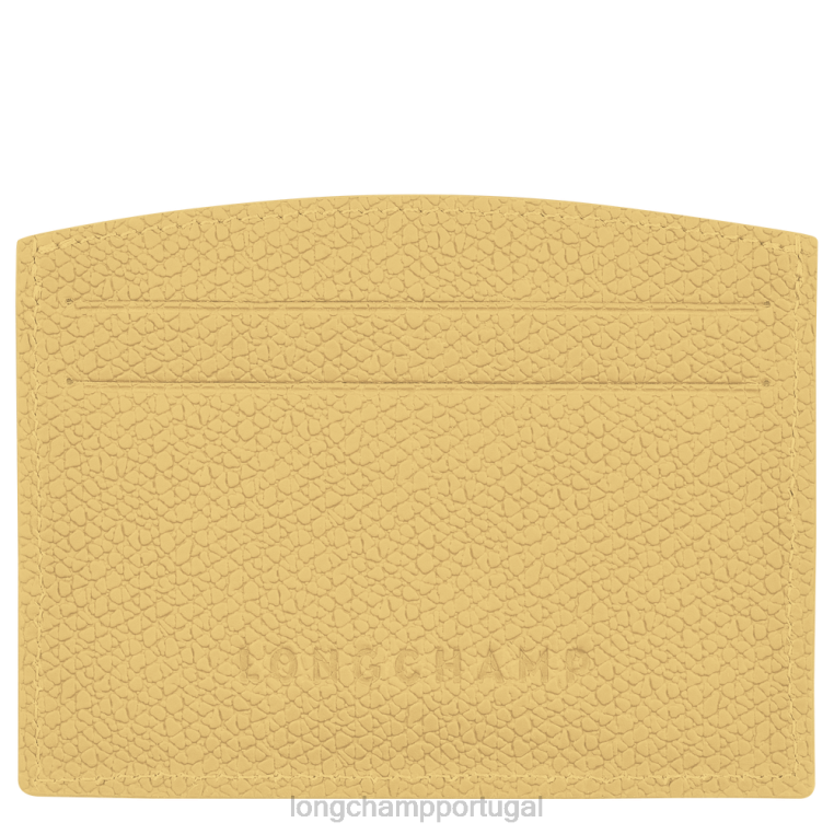 artigos de couro milho H88N638 porta cartão roseau mulheres Longchamp