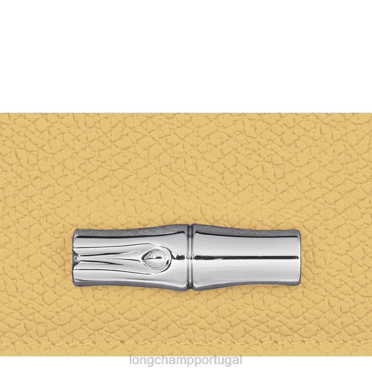 artigos de couro milho H88N638 porta cartão roseau mulheres Longchamp