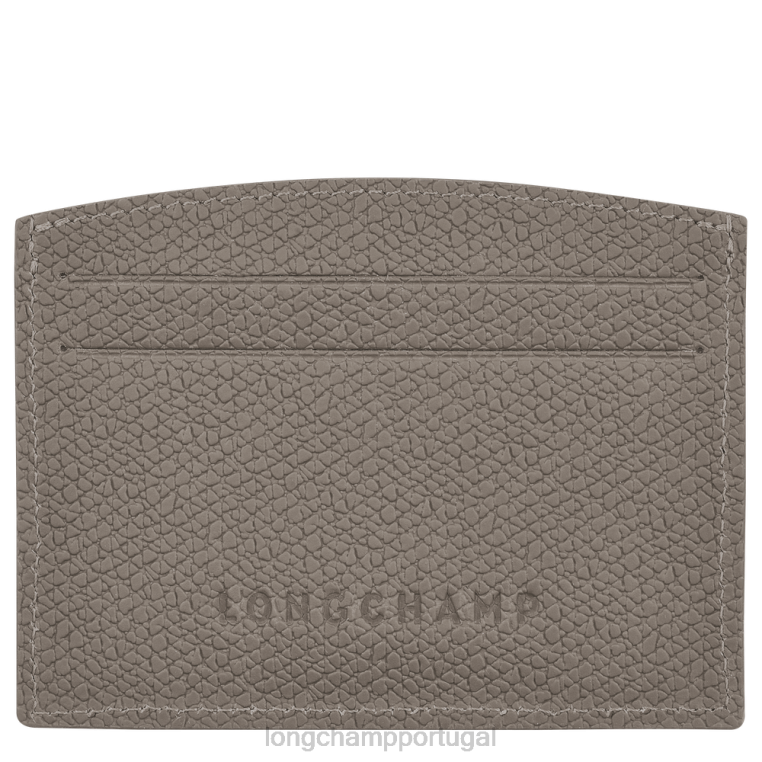 artigos de couro rola H88N641 porta cartão roseau mulheres Longchamp