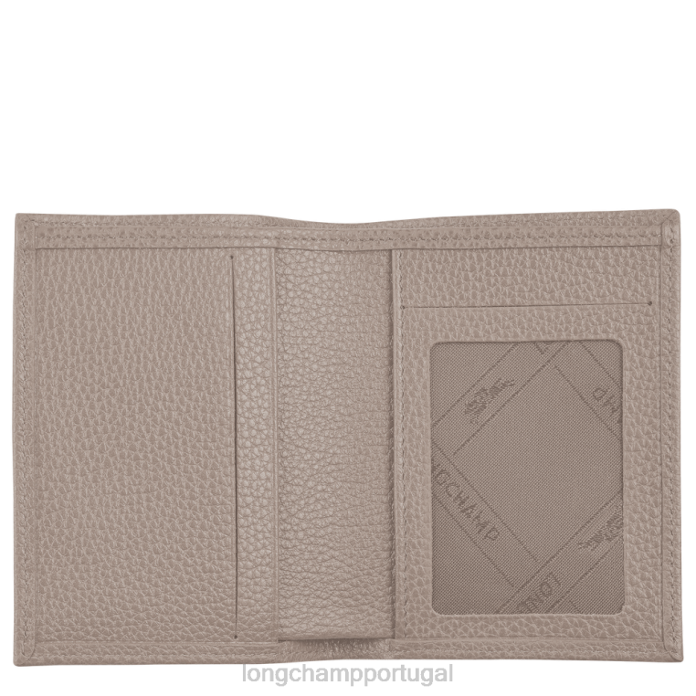 artigos de couro rola H88N660 titular do cartão le foulonne mulheres Longchamp