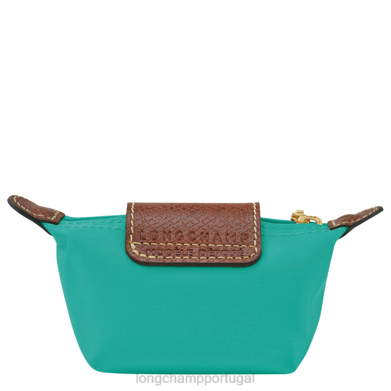 artigos de couro turquesa H88N503 bolsa de moedas original le pliage mulheres Longchamp