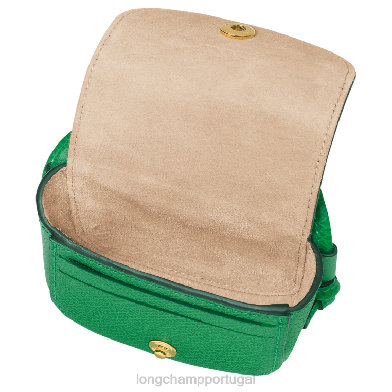 artigos de couro verde H88N534 porta-moedas epure com renda de couro mulheres Longchamp