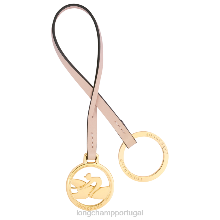 artigos de couro Rosa pálido H88N742 chaveiros box trot mulheres Longchamp