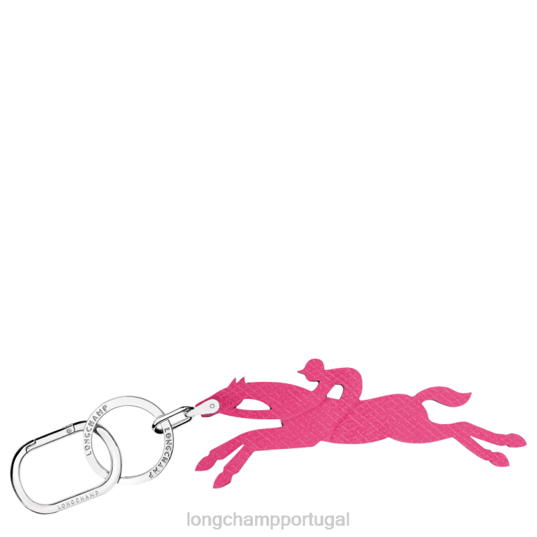 artigos de couro fúcsia H88N734 chaveiros le pliage mulheres Longchamp