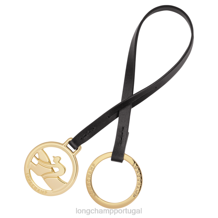 artigos de couro preto H88N740 chaveiros box trot mulheres Longchamp