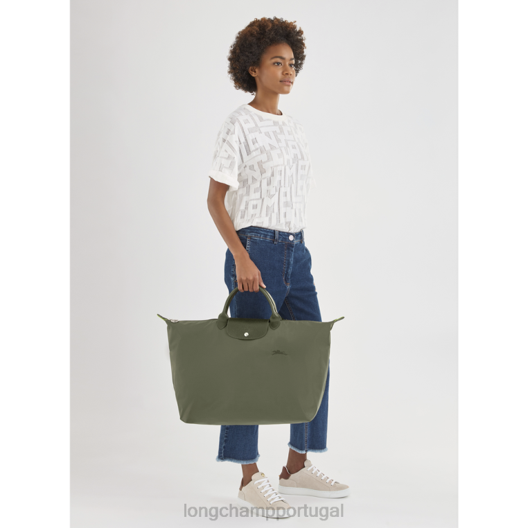 bolsas floresta H88N787 bolsa de viagem le pliage verde mulheres Longchamp